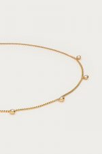 Collar de cinco diamantes de imitación - Imagen 5