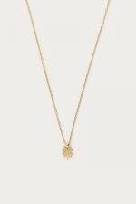 Collar de acero con trebol de la buena suerte