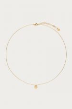 Collar de acero con trebol de la buena suerte - Imagen 2