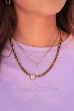 Collar de acero con tres corazones - Imagen 4