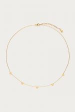 Collar de acero con pequeños corazones - Imagen 2