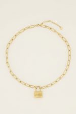 Collar de cadena con candado de amor - Imagen 3