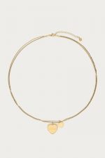 Collar cadena doble con corazones Amour - Imagen 3