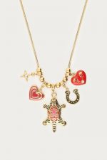 Collar con charms místicos y leopardo - Imagen 4