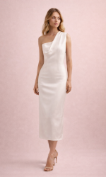 Vestido midi Timba con capa - Imagen 6