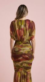 Vestido de Tul Elástico Estampado - Imagen 4