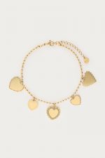 Pulsera con cinco corazones - Imagen 3