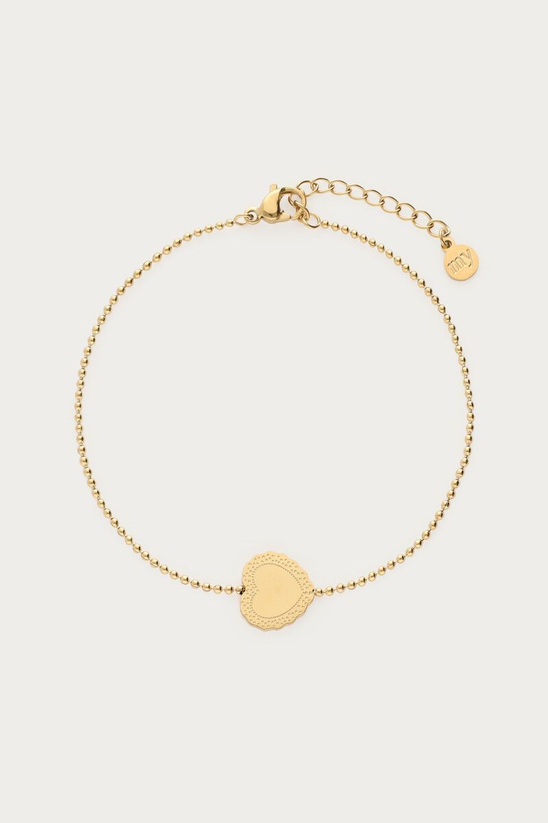 product_images-love_bracelet_with_heart-shaped_charm_mj15264-1200_packshot Pulsera con charm en forma de corazón - Imagen 1