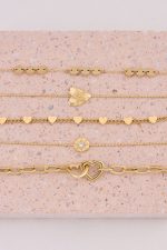 Pulsera de acero con dos corazones - Imagen 2