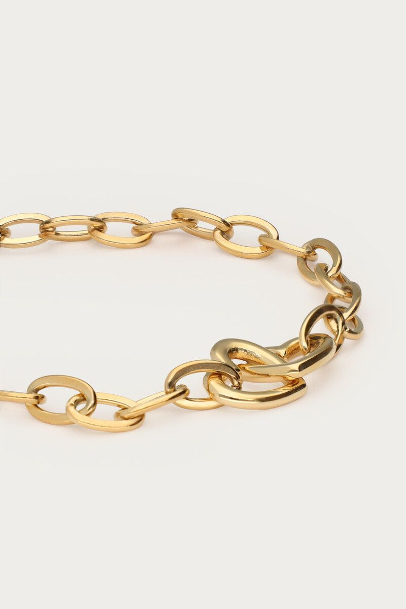 Pulsera de acero con dos corazones - Imagen 3