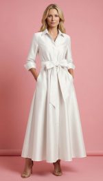 Vestido Camisero Largo Carol - Imagen 4