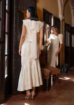 Conjunto de Falda Brocado de Seda Bruma - Imagen 2