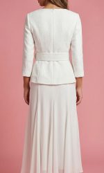 Conjunto de Falda de Gasa y Tweed Bianca - Imagen 3