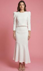 Conjunto tweed falda volante - Imagen 2