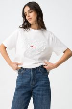 Camiseta corazón de guipur Aura - Imagen 4