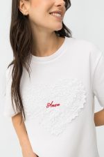 Camiseta corazón de guipur Aura - Imagen 8