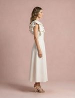 Vestido Asimétrico Abril White - Imagen 3