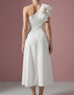 Vestido Asimétrico Abril White - Imagen 4