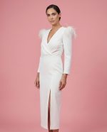 Vestido Midi de Jackard Cisne - Imagen 3