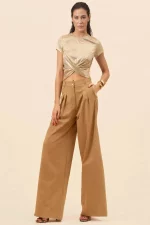 Pantalon amplio con pinzas - Imagen 2