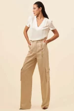 Pantalón cargo con cinto de cadena - Imagen 2