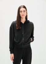 Sudadera scuba con strass delantero