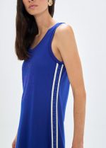 Vestido azul eléctrico con cintas laterales - Imagen 5