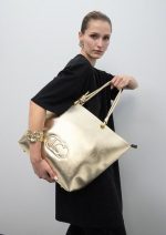 Shopper desestructurado dorado - Imagen 7