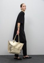 Shopper desestructurado dorado - Imagen 8