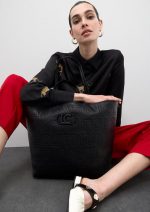 Shopper desestructurado pespuntes monograma - Imagen 7