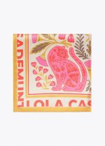 Pañuelo satinado con flores y tigres - Imagen 8