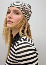 Pañuelo satinado con rayas y leopardos - Imagen 7