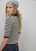 Pañuelo satinado con rayas y leopardos - Imagen 9