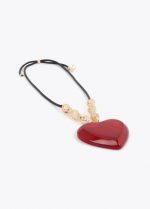 Collar largo colgante corazón - Imagen 4