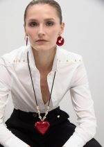 Collar largo colgante corazón - Imagen 11