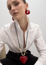 Collar largo colgante corazón - Imagen 10