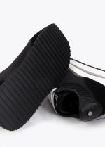 Deportiva con plataforma bicolor Y tejidos combinados - Imagen 4