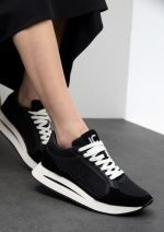 Deportiva con plataforma bicolor Y tejidos combinados - Imagen 10