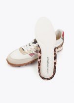 Deportiva con tejido rejillas y animal print - Imagen 3