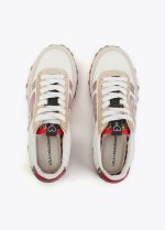 Deportiva con tejido rejillas y animal print - Imagen 5