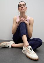 Deportiva con tejido rejillas y animal print - Imagen 8