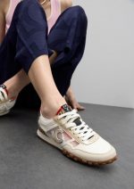 Deportiva con tejido rejillas y animal print - Imagen 9