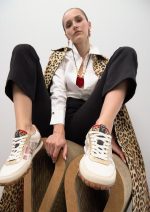 Deportiva con tejido rejillas y animal print - Imagen 12