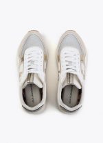 Deportiva con suela tipo running y detalles en piel - Imagen 5