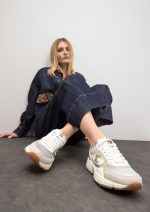 Deportiva con suela tipo running y detalles en piel - Imagen 8