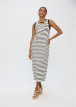 Vestido rayas en blanco y negro - Imagen 2