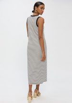 Vestido rayas en blanco y negro - Imagen 4