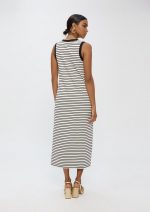 Vestido rayas en blanco y negro - Imagen 3