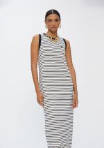 Vestido rayas en blanco y negro - Imagen 6