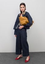 Cazadora denim con detalles leopardo - Imagen 2